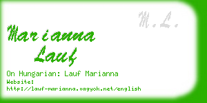 marianna lauf business card